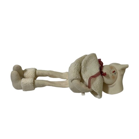 Artisan Flair Snowgirl 24" Sand Weighted Bonnet Scarf Muff Plush Shelf Sitter - Picture 9 of 10